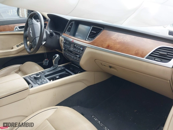 2016 Hyundai Genesis 3.8L with VIN KMHGN4JE9GU110867, listed as a IAAI auction lot 41729504 with 126,247 mi miles. Bid and sale history available at carsss.com. Image 5.