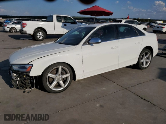 2016 Audi S4 Premium Plus with VIN WAUBGAFL8GA009994, listed as a Copart auction lot 72191514 with 112,388 mi miles and Salvage Title. Bid and sale history available at carsss.com. Image 1.