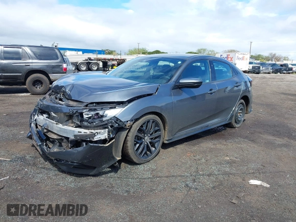 2021 Honda Civic Sport with VIN SHHFK7H40MU222581, listed as a IAAI auction lot 41451121 with 28,372 mi miles and . Bid and sale history available at DreamBid. Image 2.