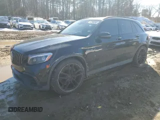 2019 Mercedes-Benz GLC with VIN WDC0G8JB4KF639552, listed as a Copart auction lot 47386945 with 107,156 mi miles and Clean Title. Bid and sale history available at carsss.com. Image 1.