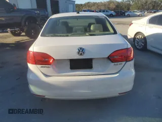 2012 Volkswagen Jetta Sedan SE w/Convenience & Sunroof with VIN 3VWDX7AJ6CM383180, listed as a Copart auction lot 84595134 with 0 mi miles and Salvage Title. Bid and sale history available at carsss.com. Image 6.