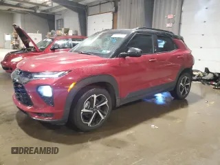 2021 Chevrolet TrailBlazer RS with VIN KL79MUSL9MB136824, listed as a Copart auction lot 50710625 with 93,303 mi miles and Salvage Title. Bid and sale history available at carsss.com. Image 1.