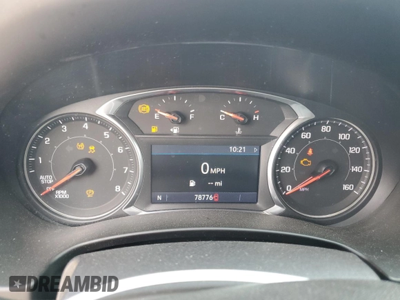 2021 GMC Terrain SLT with VIN 3GKALVEV5ML335216, listed as a Copart auction lot 59004515 with 78,776 mi miles and Salvage title. Bid and sale history available at DreamBid. Image 9.