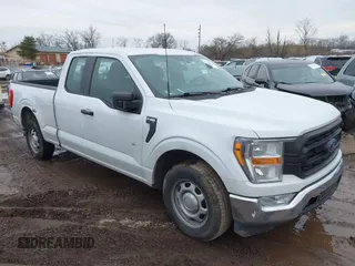2021 Ford F-150 XL with VIN 1FTEX1C51MFC37002, listed as a IAAI auction lot 41263754 with Not provided miles and . Bid and sale history available at DreamBid. Image 1.