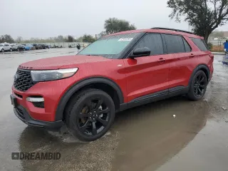 2023 Ford Explorer ST-Line with VIN 1FMSK7KH1PGB70928, listed as a Copart auction lot 42332265 with 16,971 mi miles and Salvage Title. Bid and sale history available at carsss.com. Image 1.