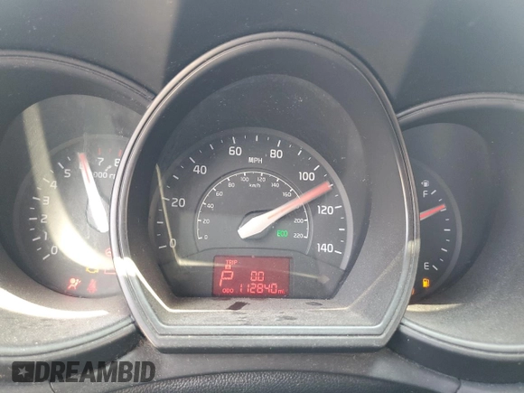 2013 Kia Rio LX with VIN KNADM4A37D6164867, listed as a Copart auction lot 64719374 with 112,840 mi miles and Salvage Title. Bid and sale history available at carsss.com. Image 9.