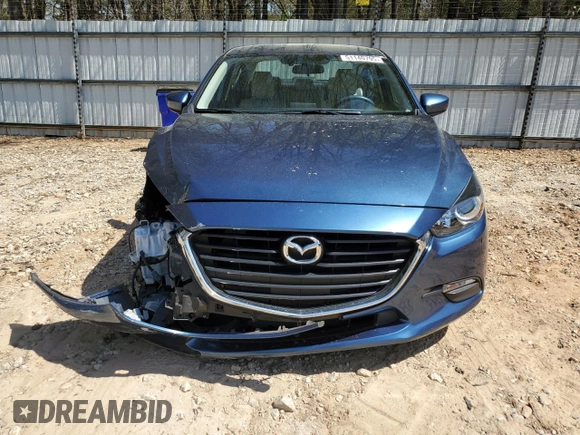 2017 Mazda 3 Sport with VIN 3MZBN1U76HM124464, listed as a Copart auction lot 51140795 with 81,352 mi miles and Salvage Title. Bid and sale history available at DreamBid. Image 5.