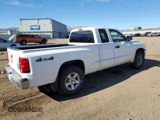 2006 Dodge Dakota SLT with VIN 1D7HW42K86S609668, listed as a Copart auction lot 80587354 with 238,688 mi miles and Salvage Title. Bid and sale history available at carsss.com. Image 3.