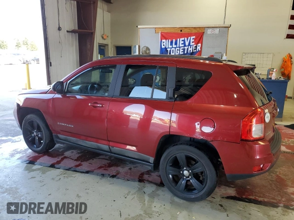 2011 Jeep Compass Latitude with VIN 1J4NF1FBXBD135429, listed as a Copart auction lot 54558405 with 111,222 mi miles and Salvage Title. Bid and sale history available at carsss.com. Image 2.