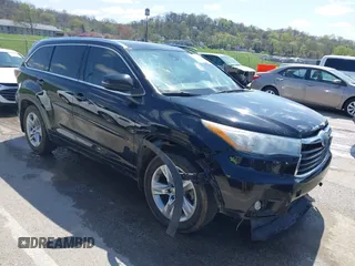 2015 Toyota Highlander Limited with VIN 5TDDKRFH4FS209616, listed as a IAAI auction lot 41961949 with 254,211 mi miles and . Bid and sale history available at DreamBid. Image 1.