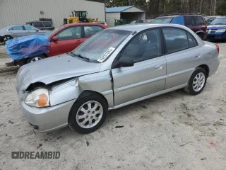 2003 Kia Rio with VIN KNADC125936232909, listed as a Copart auction lot 48291085 with 47,449 mi miles and Salvage Title. Bid and sale history available at carsss.com. Image 1.