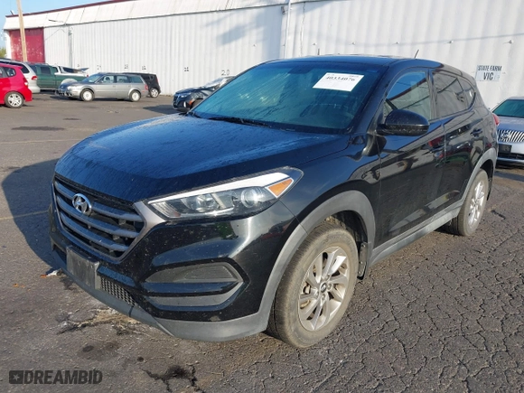 2016 Hyundai Tucson SE with VIN KM8J23A41GU161702, listed as a IAAI auction lot 40334076 with 109,222 mi miles. Bid and sale history available at carsss.com. Image 2.