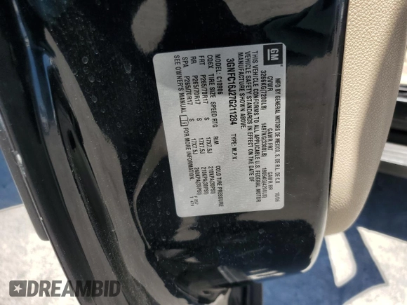 2007 Chevrolet Suburban LTZ with VIN 3GNFC16J27G211284, listed as a Copart auction lot 56581835 with 186,515 mi miles and Salvage title. Bid and sale history available at DreamBid. Image 13.