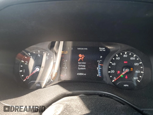2022 Jeep Compass Altitude with VIN 3C4NJCBB2NT187786, listed as a Copart auction lot 53027925 with 45,894 mi miles and Salvage title. Bid and sale history available at DreamBid. Image 9.