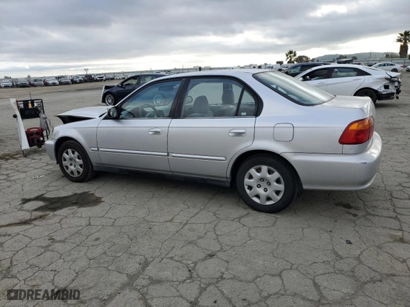 2000 Honda Civic VP with VIN 2HGEJ6611YH597755, listed as a Copart auction lot 50667365 with 192,167 mi miles and Salvage Title. Bid and sale history available at carsss.com. Image 2.