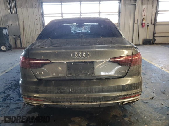 2020 Audi A4 Premium Plus with VIN WAUENAF45LA050461, listed as a Copart auction lot 88592305 with Not Provided miles and Salvage Title. Bid and sale history available at DreamBid. Image 6.