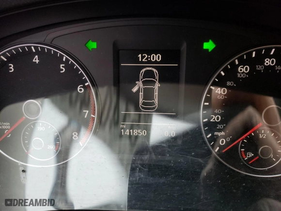 2013 Volkswagen Passat SE w/Sunroof with VIN 1VWBH7A37DC106854, listed as a Copart auction lot 51407465 with 141,850 mi miles and Salvage Title. Bid and sale history available at carsss.com. Image 9.