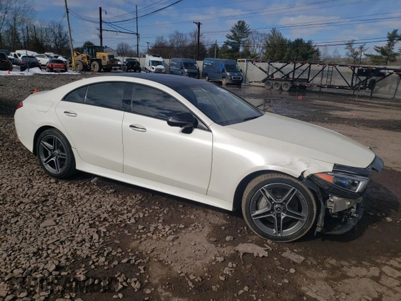 2019 Mercedes-Benz CLS with VIN WDD2J5KB2KA021095, listed as a Copart auction lot 72637814 with 64,479 mi miles and Salvage Title. Bid and sale history available at carsss.com. Image 4.