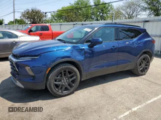 2023 Chevrolet Blazer LT with VIN 3GNKBCR46PS120387, listed as a Copart auction lot 58503205 with 20,690 mi miles and Salvage title. Bid and sale history available at DreamBid. Image 1.