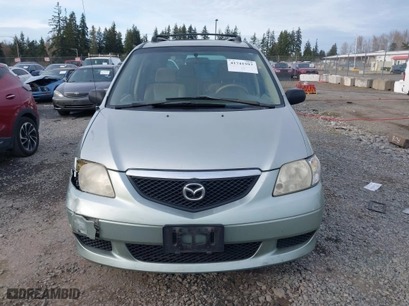 2003 Mazda MPV LX with VIN JM3LW28A730338415, listed as a IAAI auction lot 41741593 with 206,877 mi miles. Bid and sale history available at carsss.com. Image 12.
