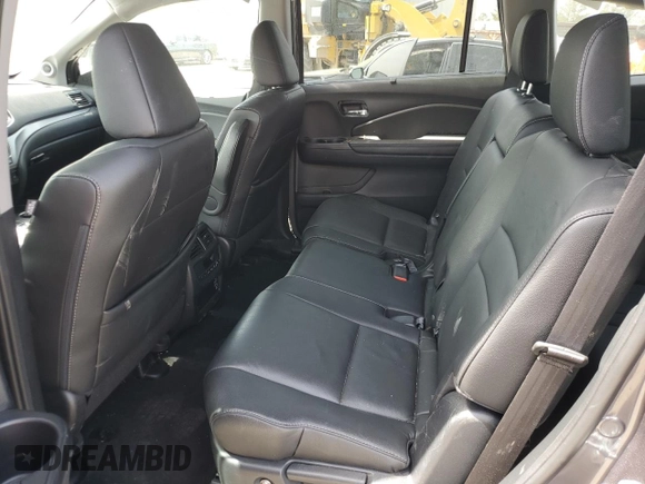 2022 Honda Pilot EX-L with VIN 5FNYF5H54NB014880, listed as a Copart auction lot 50223345 with 34,021 mi miles and Salvage title. Bid and sale history available at DreamBid. Image 12.