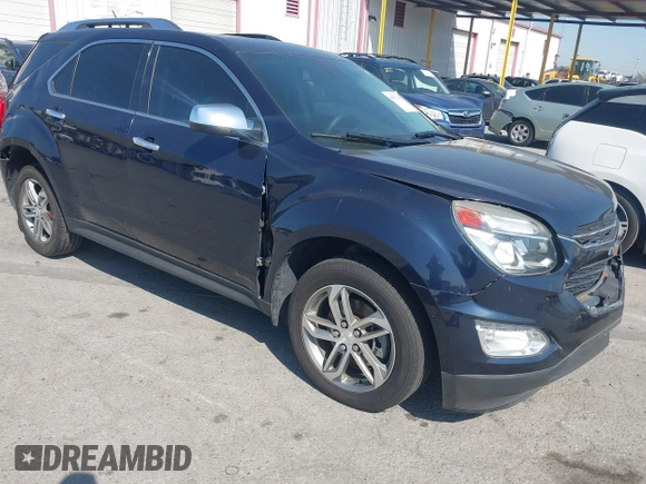 2016 Chevrolet Equinox LTZ with VIN 2GNALDEK3G6228404, listed as a IAAI auction lot 41973474 with 142,806 mi miles. Bid and sale history available at carsss.com. Image 1.