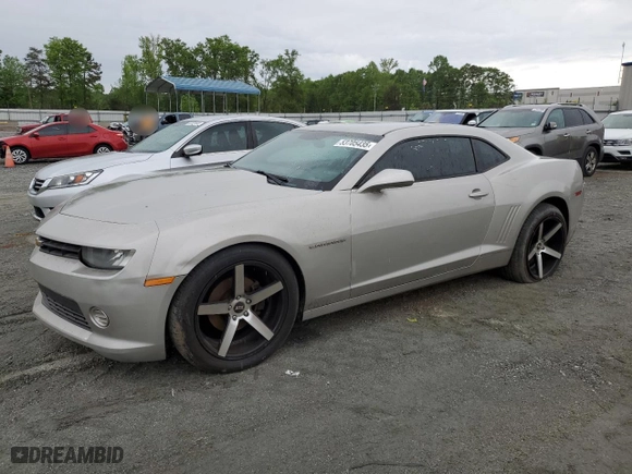 2014 Chevrolet Camaro LS with VIN 2G1FA1E30E9208353, listed as a Copart auction lot 53705435 with 198,414 mi miles and Clean Title. Bid and sale history available at carsss.com. Image 1.