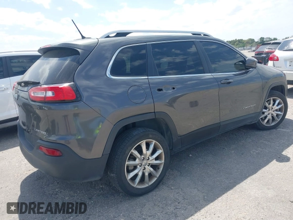 2014 Jeep Cherokee Limited with VIN 1C4PJLDBXEW183095, listed as a IAAI auction lot 41814496 with 89,589 mi miles and . Bid and sale history available at DreamBid. Image 4.