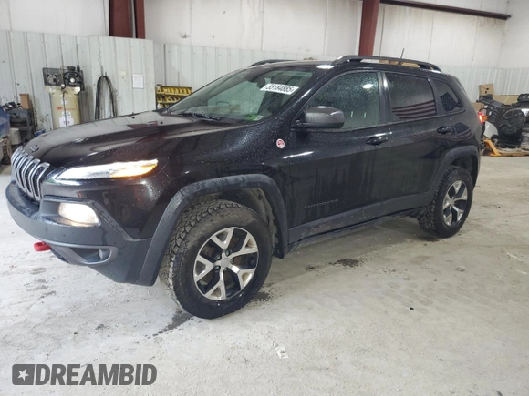 2016 Jeep Cherokee Trailhawk with VIN 1C4PJMBS7GW337774, listed as a Copart auction lot 55184885 with 161,567 mi miles and Salvage title. Bid and sale history available at DreamBid. Image 1.