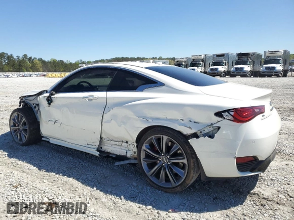 2022 Infiniti Q60 Red Sport 400 with VIN JN1FV7LL5NM680572, listed as a Copart auction lot 49444544 with 36,374 mi miles and Salvage title. Bid and sale history available at DreamBid. Image 2.