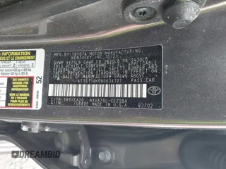 2022 Toyota Camry SE with VIN 4T1G11AK0NU634177, listed as a IAAI auction lot 41828379 with 1 mi miles. Bid and sale history available at carsss.com. Image 9.