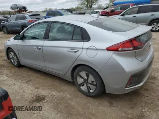 2022 Hyundai Ioniq Blue with VIN KMHC65LC0NU284899, listed as a Copart auction lot 51975395 with 96,100 mi miles and Salvage title. Bid and sale history available at DreamBid. Image 2.