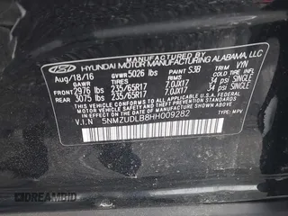 2017 Hyundai Santa Fe 2.4L with VIN 5NMZUDLB8HH009282, listed as a IAAI auction lot 42512122 with 81,744 mi miles and . Bid and sale history available at DreamBid. Image 9.