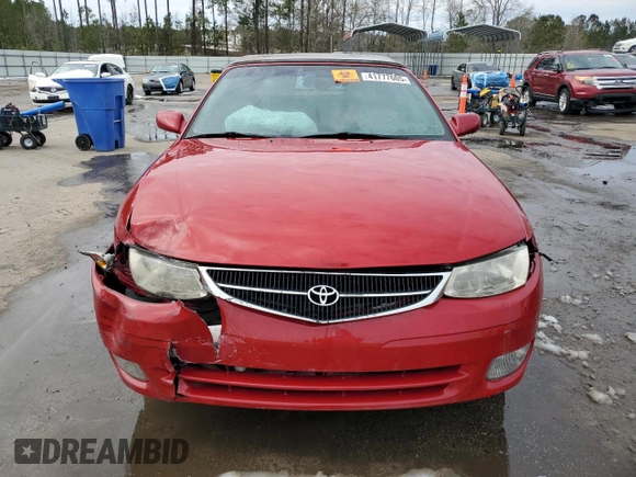 2000 Toyota Solara SE with VIN 2T1FF22P7YC420225, listed as a Copart auction lot 41777605 with Not Provided miles and Salvage Title. Bid and sale history available at DreamBid. Image 5.