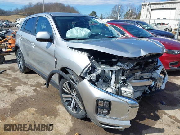 2024 Mitsubishi Outlander Sport S with VIN JA4ARUAU1RU002102, listed as a IAAI auction lot 41653605 with 11,615 mi miles. Bid and sale history available at carsss.com. Image 1.
