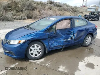 2015 Honda Civic Sedan LX with VIN 19XFB2F54FE246102, listed as a Copart auction lot 50583465 with 107,235 mi miles and Salvage Title. Bid and sale history available at carsss.com. Image 1.