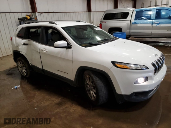 2016 Jeep Cherokee Limited with VIN 1C4PJLDB8GW355062, listed as a Copart auction lot 43750865 with 109,935 mi miles and Salvage Title. Bid and sale history available at carsss.com. Image 4.