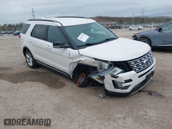 2017 Ford Explorer XLT with VIN 1FM5K8D81HGD96887, listed as a IAAI auction lot 42163740 with 91,413 mi miles and . Bid and sale history available at DreamBid. Image 1.