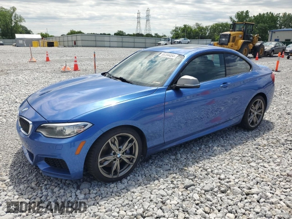 2015 BMW 2 Series M235i xDrive with VIN WBA1J9C57FVX99068, listed as a Copart auction lot 58204484 with 127,706 mi miles. Bid and sale history available at carsss.com. Image 1.