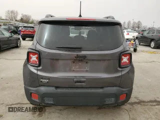 2018 Jeep Renegade Altitude with VIN ZACCJBBB5JPH48064, listed as a Copart auction lot 49410825 with 57,315 mi miles and Salvage title. Bid and sale history available at DreamBid. Image 6.