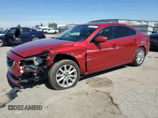 2015 Mazda 6 i Sport with VIN JM1GJ1U59F1210977, listed as a Copart auction lot 49446425 with 107,859 mi miles and Salvage Title. Bid and sale history available at carsss.com. Image 1.