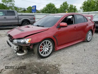 2012 Mitsubishi Lancer Evolution GSR z VIN JA32W8FV8CU008707, wystawiony jako Copart lot #56220805 z przebiegiem 44 345 mil mil oraz Szkoda całkowita • Salvage title. Historia ofert i sprzedaży dostępna na DreamBid. Obrazek 1.