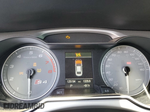 2015 Audi S4 Premium Plus with VIN WAUBGAFL1FA133149, listed as a Copart auction lot 62794864 with 125,194 mi miles and Salvage Title. Bid and sale history available at carsss.com. Image 9.