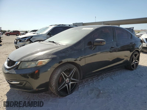 2015 Honda Civic Sedan LX with VIN 2HGFB2F59FH500103, listed as a Copart auction lot 53107135 with Not Provided miles and Salvage Title. Bid and sale history available at carsss.com. Image 1.