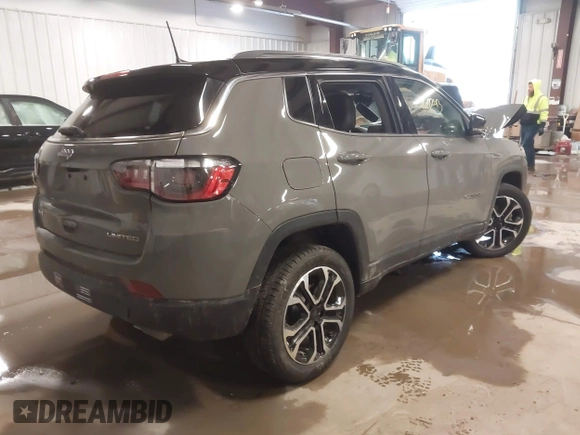 2022 Jeep Compass High Altitude with VIN 3C4NJDCB3NT144370, listed as a IAAI auction lot 41608243 with 20,610 mi miles and . Bid and sale history available at DreamBid. Image 4.