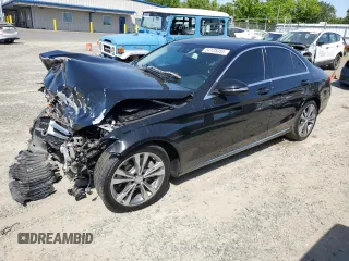 2017 Mercedes-Benz C 300 with VIN 55SWF4JB0HU201991, listed as a Copart auction lot 54105055 with 68,938 mi miles and Salvage Title. Bid and sale history available at DreamBid. Image 1.