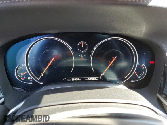 2018 BMW 7 Series 740i with VIN WBA7E2C5XJB214886, listed as a Copart auction lot 57833143 with 39,975 mi miles. Bid and sale history available at carsss.com. Image 9.
