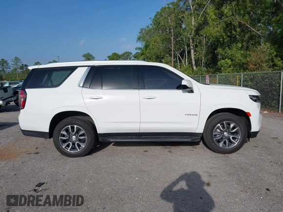 2021 Chevrolet Tahoe LT with VIN 1GNSCNKD7MR386938, listed as a IAAI auction lot 41723844 with 48,430 mi miles and . Bid and sale history available at DreamBid. Image 13.