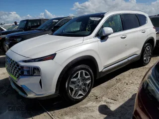 2022 Hyundai Santa Fe Hybrid SEL Premium with VIN KM8S3DA10NU058622, listed as a Copart auction lot 74755704 with 9,888 mi miles and Non Repairable. Bid and sale history available at carsss.com. Image 1.