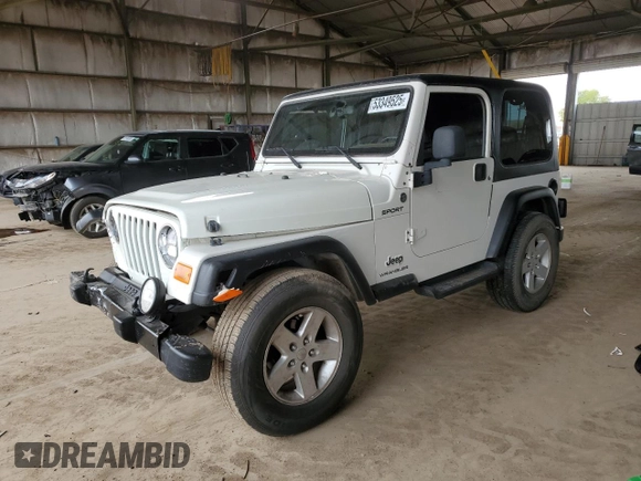 2005 Jeep Wrangler Sport with VIN 1J4FA49S05P301217, listed as a Copart auction lot 53349525 with 139,898 mi miles and Salvage Title. Bid and sale history available at carsss.com. Image 1.
